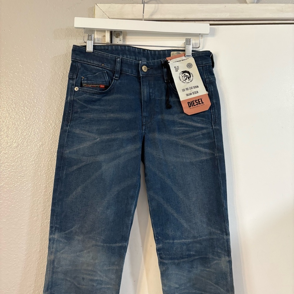 Diesel Jeans D-Rifty Slim Low Waist 08701 Stretch 26 Distressed Aged Dirty Ugly - Picture 3 of 12